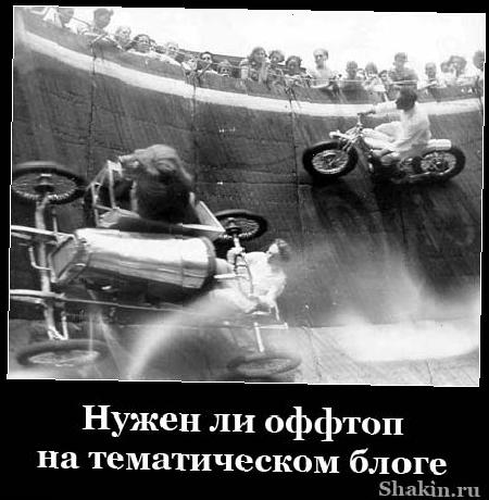 Нужен чи оффтоп на тематичним блоге