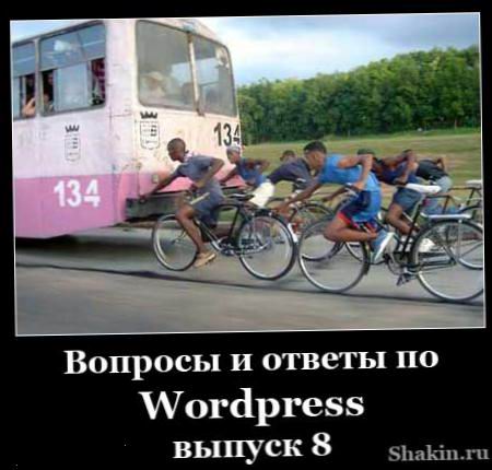 Питання та відповіді по Wordpress - випуск 8 